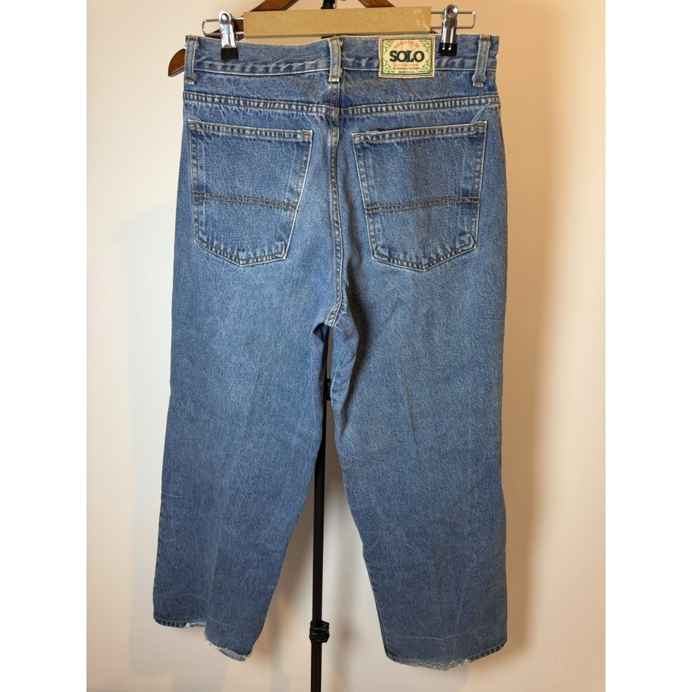 Vintage Y2k Solo Semore Baggy Skate Jeans Size 34x31 Check Pictures Made In  USA